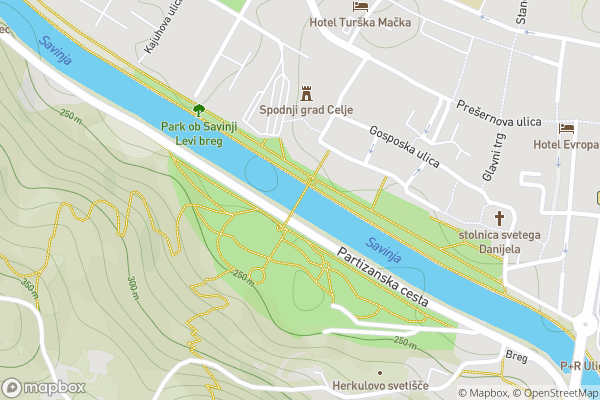 static Mapbox map