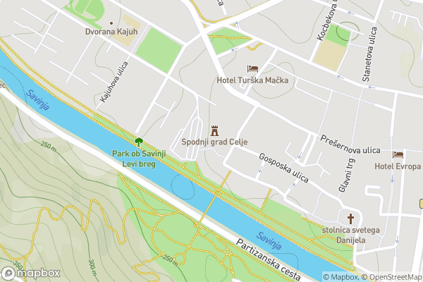 static Mapbox map