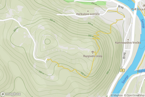 static Mapbox map