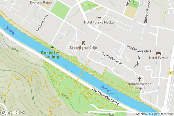 static Mapbox map