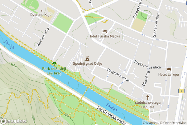 static Mapbox map