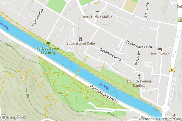 static Mapbox map