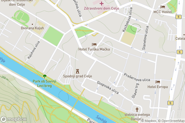 static Mapbox map