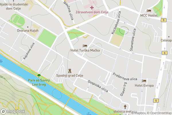 static Mapbox map