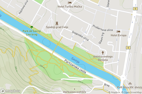 static Mapbox map