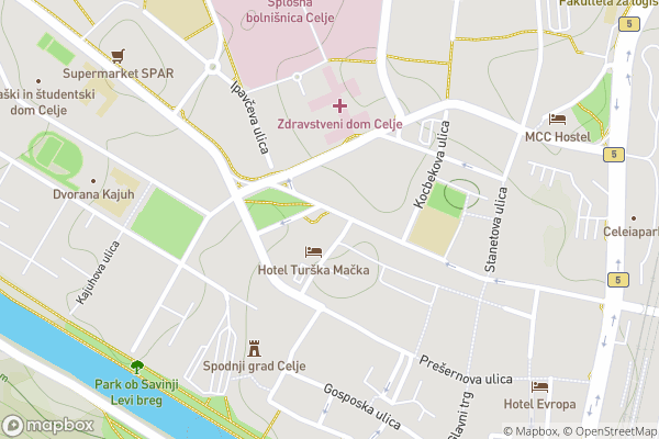 static Mapbox map