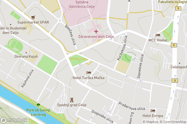 static Mapbox map