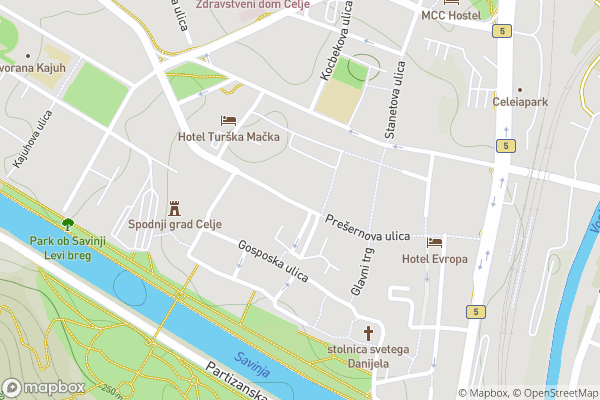 static Mapbox map