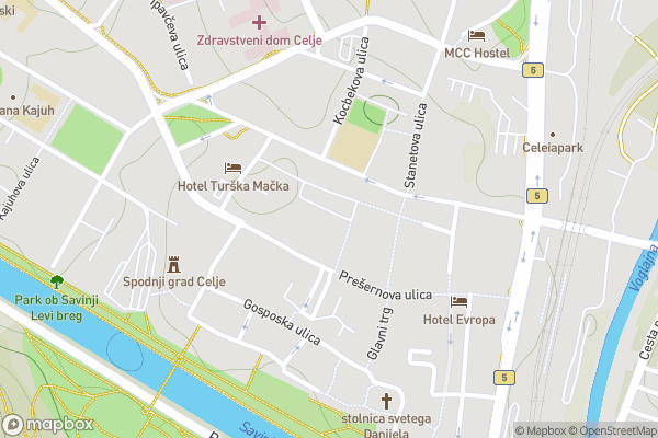 static Mapbox map