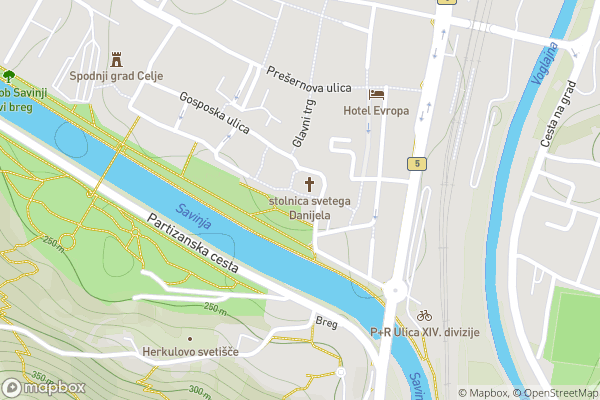 static Mapbox map