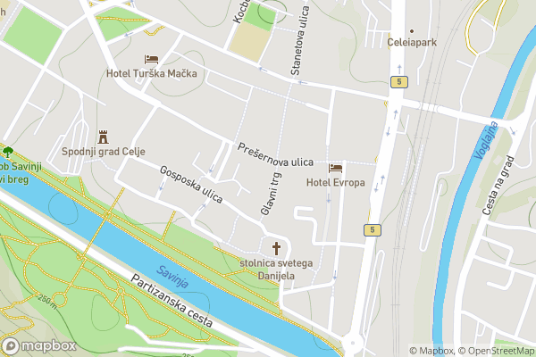 static Mapbox map