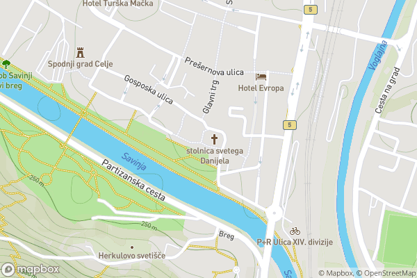 static Mapbox map