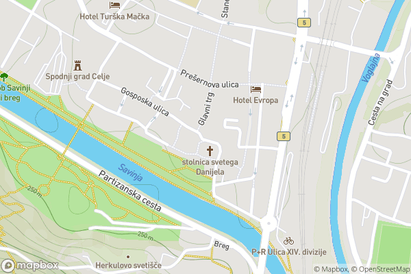 static Mapbox map