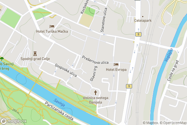 static Mapbox map