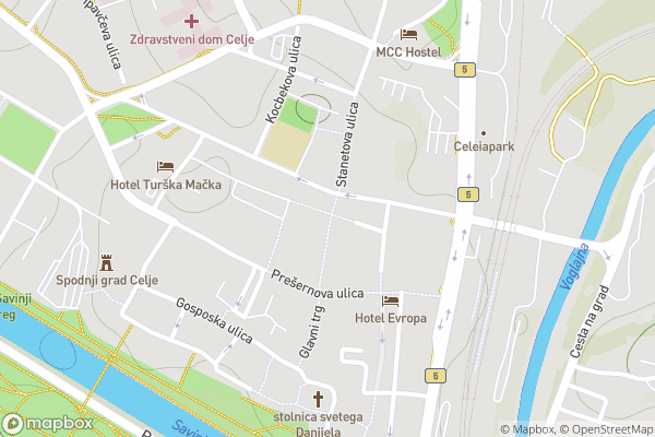 static Mapbox map