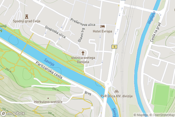 static Mapbox map