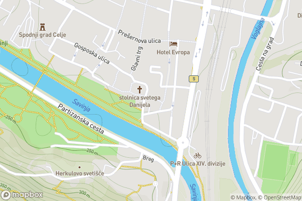 static Mapbox map