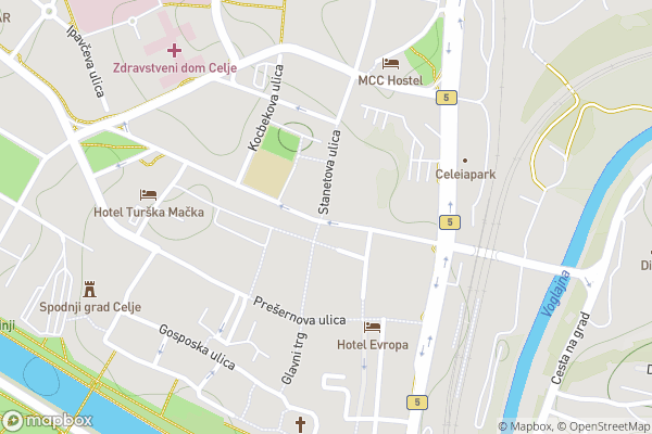 static Mapbox map
