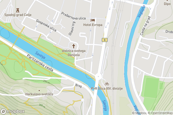 static Mapbox map