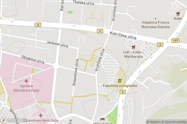 static Mapbox map