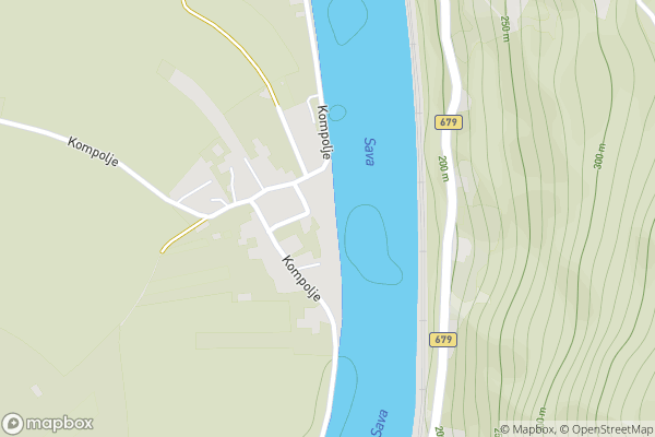 static Mapbox map