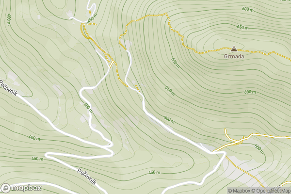 static Mapbox map