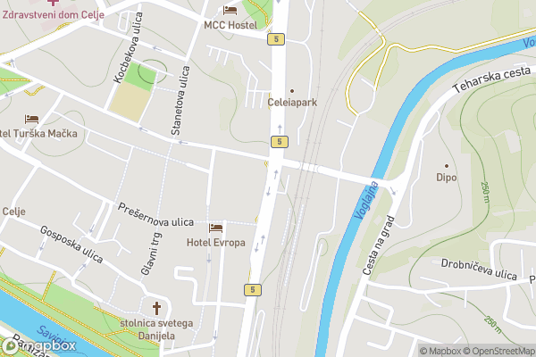 static Mapbox map