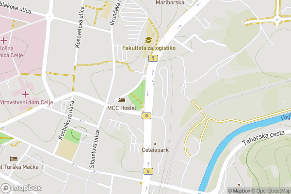 static Mapbox map