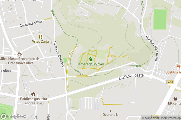 static Mapbox map