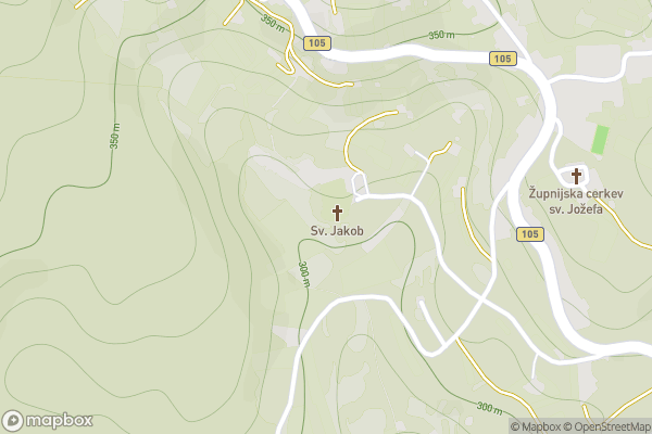 static Mapbox map