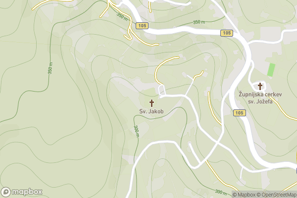 static Mapbox map