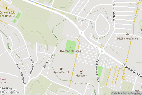 static Mapbox map