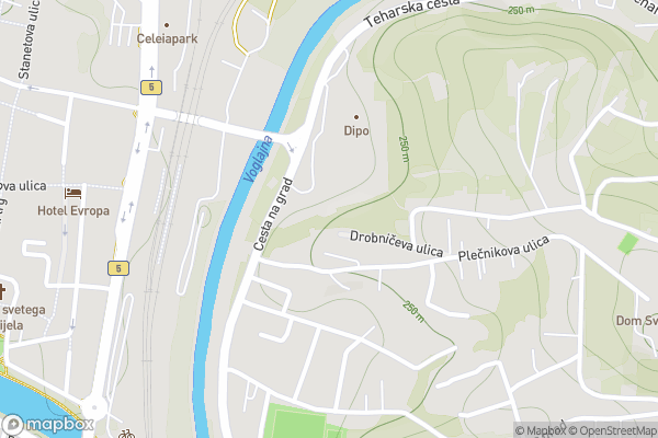 static Mapbox map