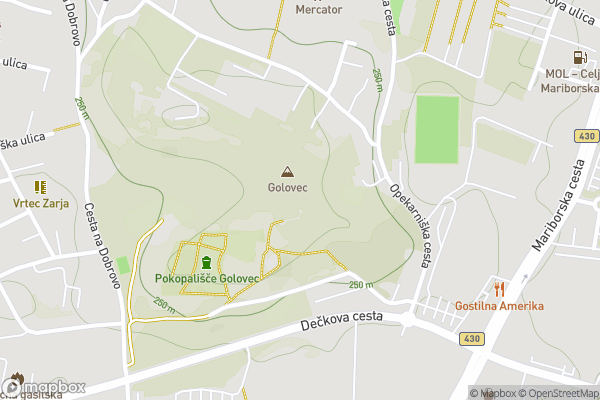 static Mapbox map