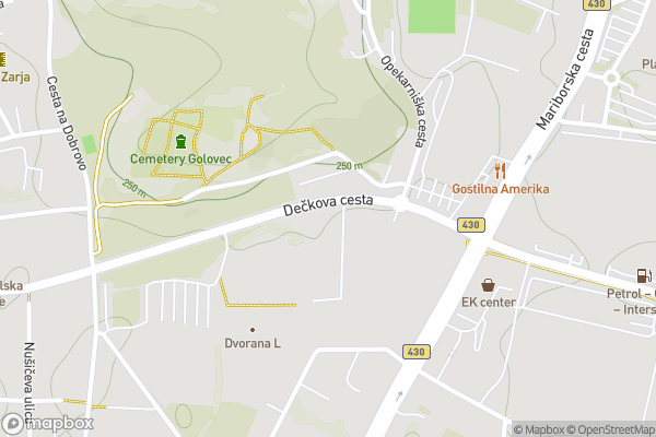 static Mapbox map