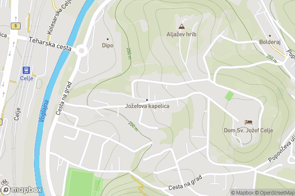 static Mapbox map