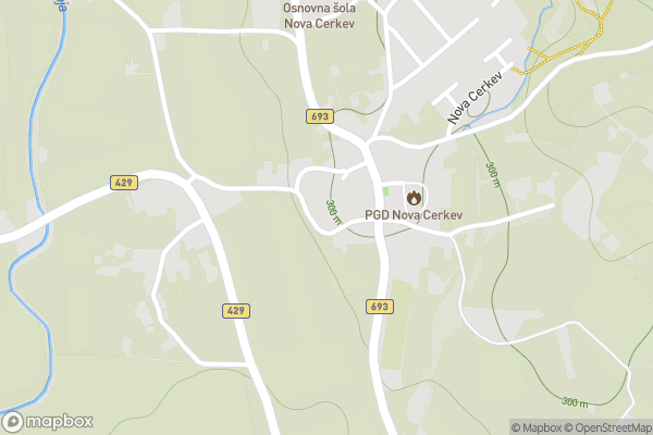 static Mapbox map