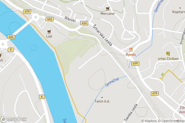static Mapbox map