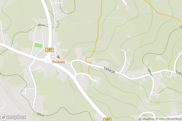 static Mapbox map