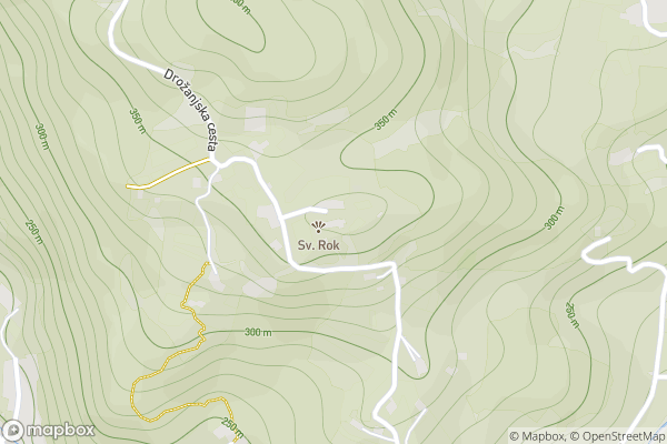 static Mapbox map