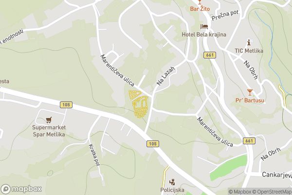 static Mapbox map
