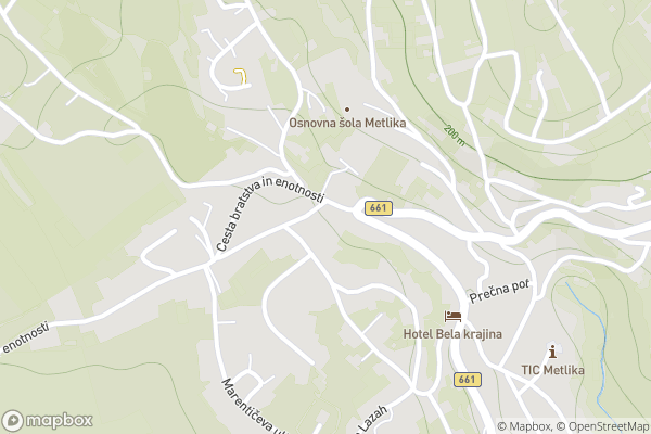 static Mapbox map