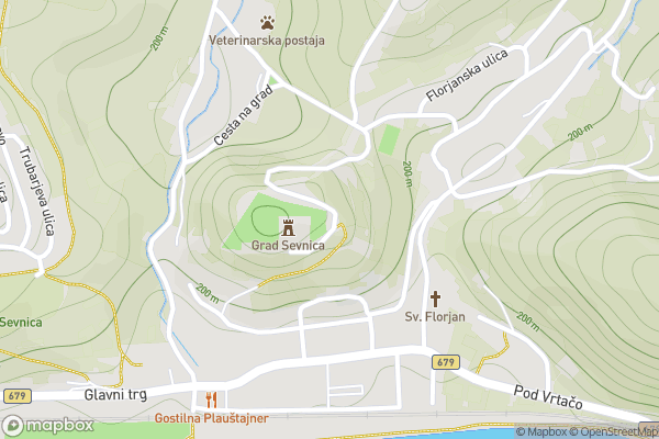 static Mapbox map
