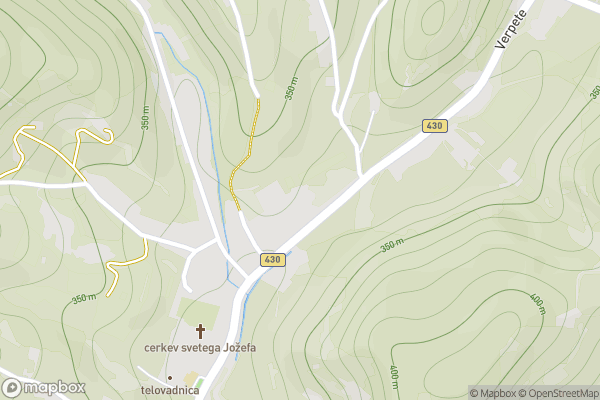 static Mapbox map