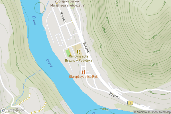 static Mapbox map