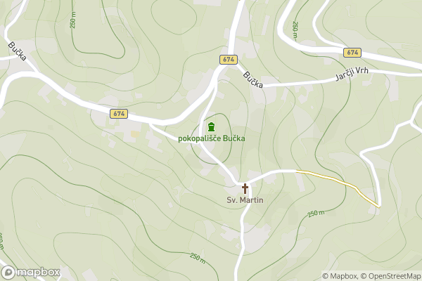 static Mapbox map