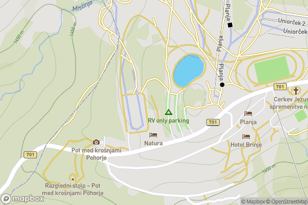 static Mapbox map