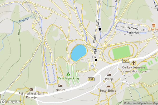 static Mapbox map