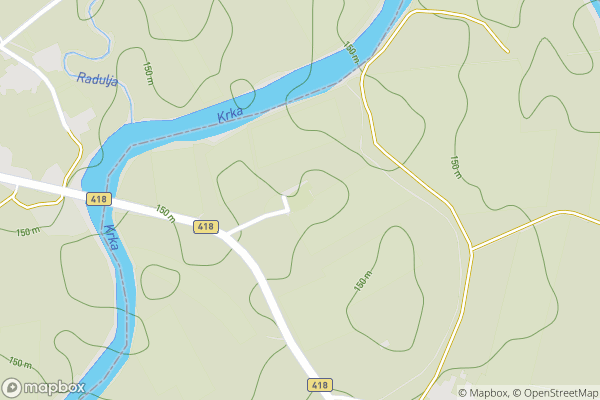 static Mapbox map