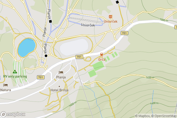 static Mapbox map